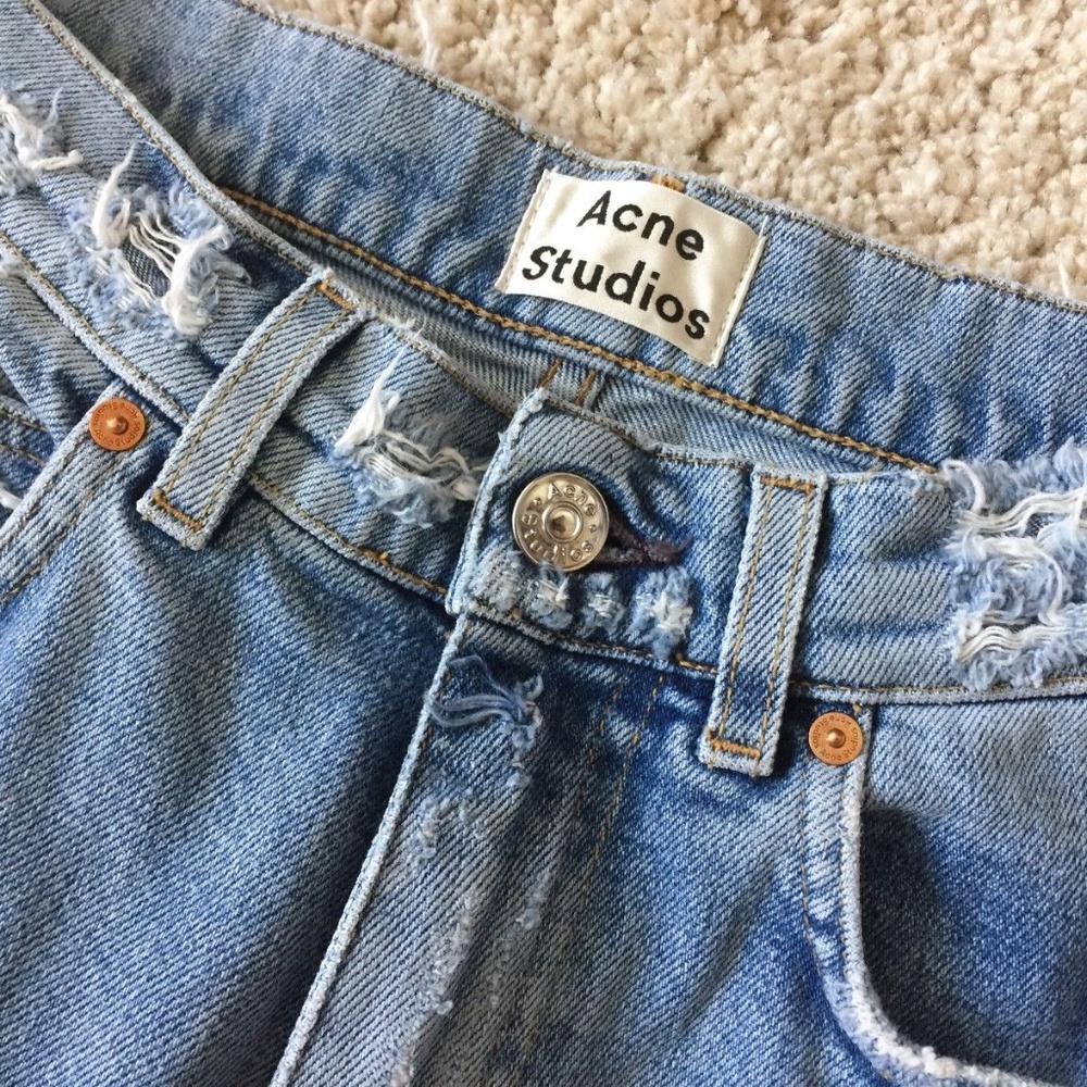 Acne Studios Lita Indigo Fray